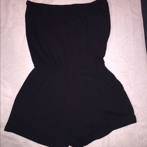 strapless romper.